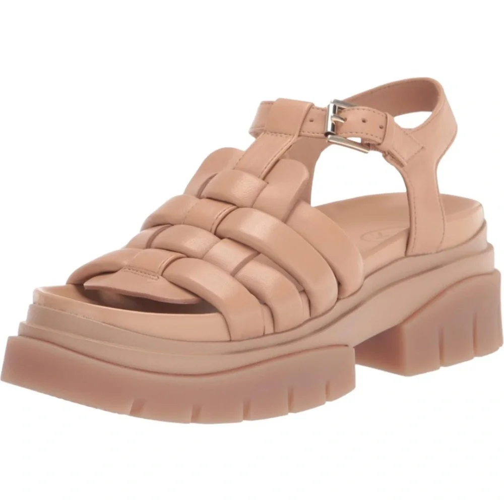 NIB [ASH] Sirena Fisherman Woven Platform Buckle Sandals Women’s Sz 41 / US 10.5 - Picture 4 of 13